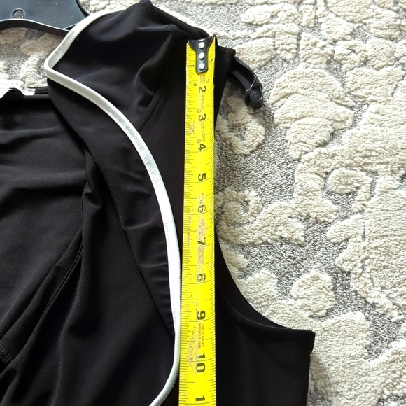 TASH + Sophie Ruffle Piped Trim Dress, Size XL, Black - Picture 9 of 11